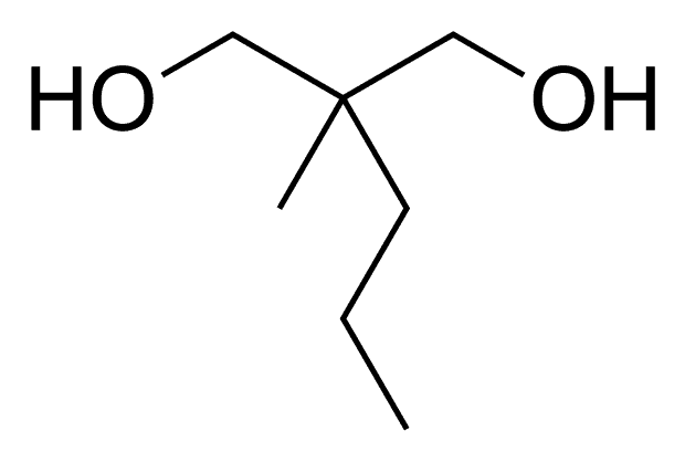 File:2methyl2propylpropanediol structure.png
