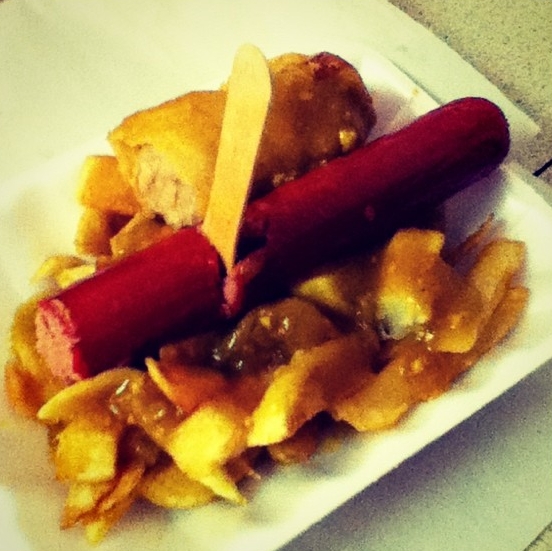 File:Saveloy, chips and curry.jpg