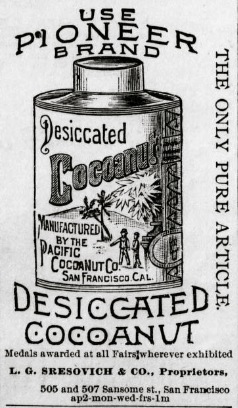 File:1890 newspaper advertisement showing tin of desiccated cocoanut.jpg