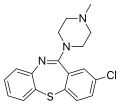 Chemical structure of Clotiapine