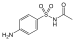 Chemical structure of Sulfacetamide