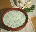 Tarator, a cold yogurt and cucumber soup