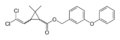 2D Skeletal Structure of Permethrin