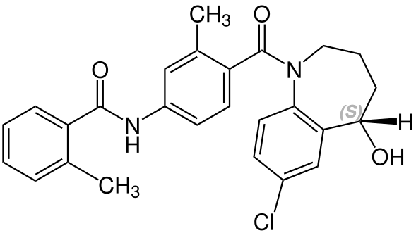 File:(S)-Tolvaptan Structural Formula V1.svg