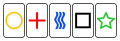 Zener cards used in telepathy experiments