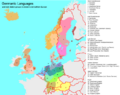 Germanic Languages Map of Europe