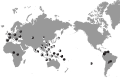 World map of ABCC11 A Allele