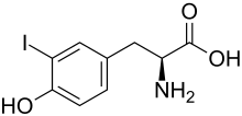 File:(S)-2-amino-3-(4-hydroxy-3-iodophenyl)propanoic acid 200.svg