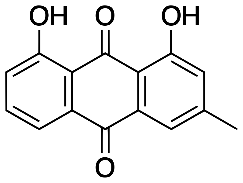File:Chrysophanol Structure.svg