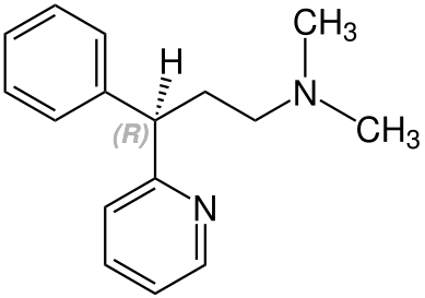 File:(R)-Pheniramin Structural Formula V1.svg