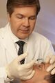Dr. Braun performs a Botox injection