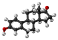 Estrone molecule ball