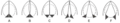 Different positions of the glottis