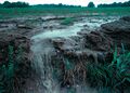 Runoff of soil and fertilizer