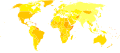 Endocrine Disorders World Map - DALY - WHO 2002