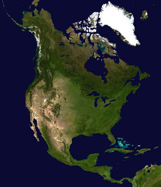File:North America satellite globe.jpg