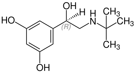 File:(R)-Terbutalin Structural Formula V1.svg