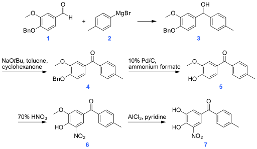 File:Tolcapone synthesis.svg