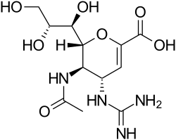 Zanamivir structure