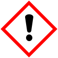 Exclamation mark hazard symbol
