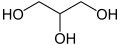 Glycerin skeletal structure
