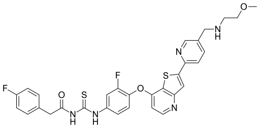 File:Glesatinib skeletal.svg