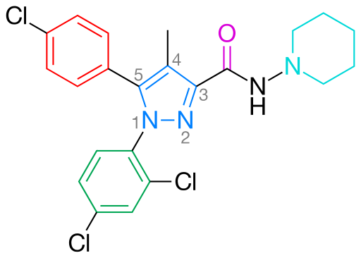 File:Rimonabant highlighted.svg