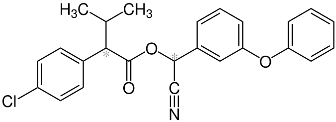 File:Fenvalerate Structural Formula V1.svg