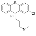 Chemical structure of Chlorprothixene