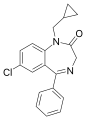 Chemical structure of Prazepam