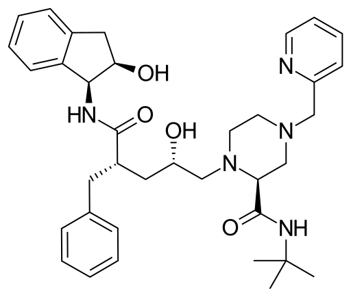 File:Indinavir structure.svg