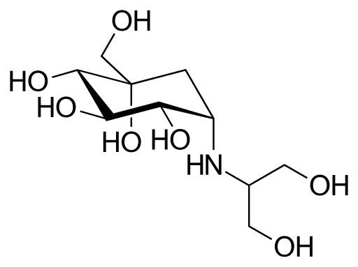 File:Voglibose structure.svg