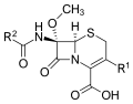 Cephamycin core structure